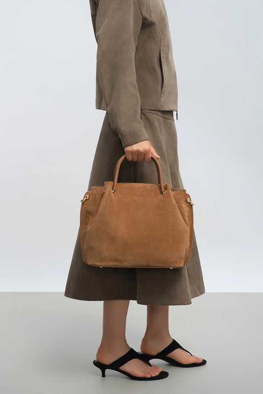 Lancaster Suede Louisa Sac a Main Zippe L