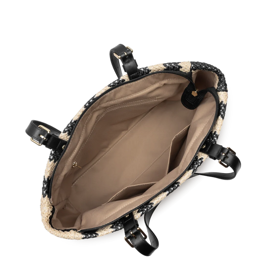 Lancaster Mini Osier Sac Cabas Epaule Zippé