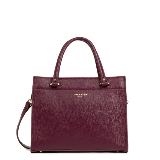 Lancaster Foulonné Double Sac à Main Zippé