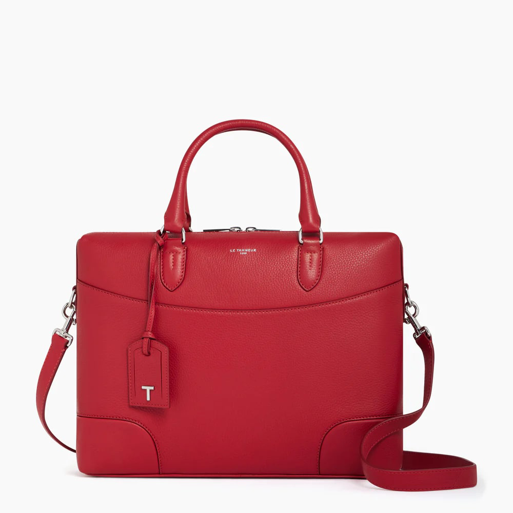 le Tanneur Romy Porte Document 14" Cuir Grainé