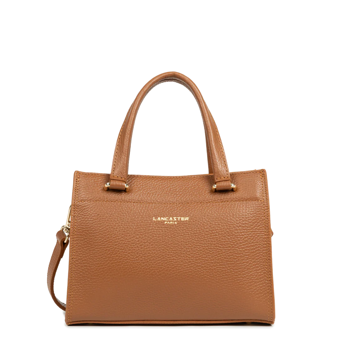 Lancaster Foulonné Double Sac à Main Zippé