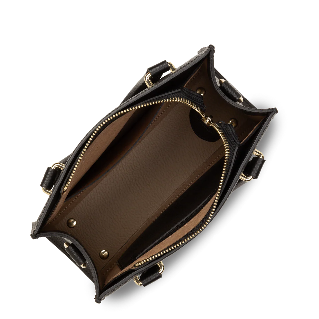 Lancaster Foulonné Double Sac à Main Zippé