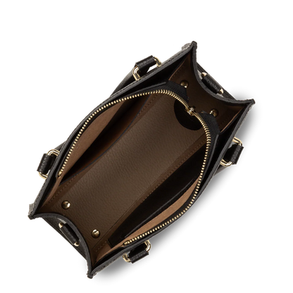 Lancaster Foulonné Double Sac à Main Zippé