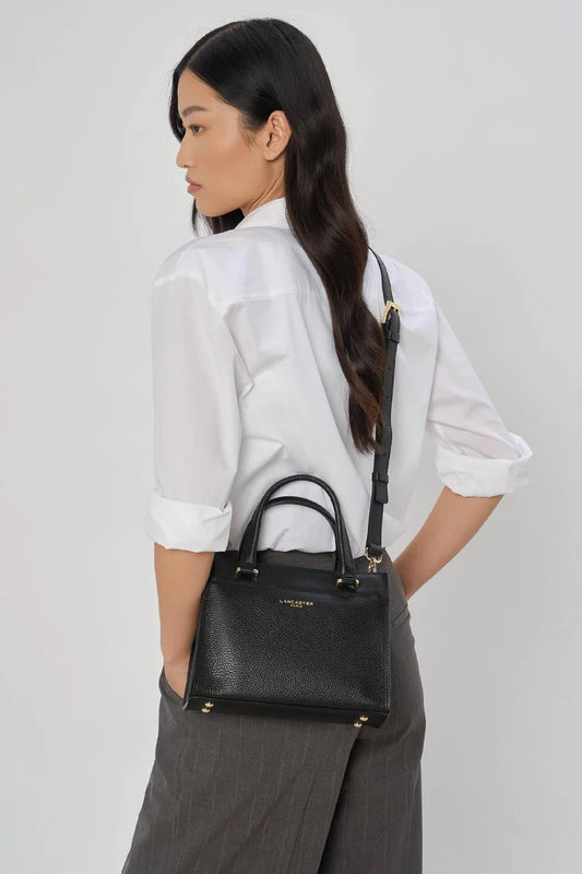 Lancaster Foulonné Double Sac à Main Zippé