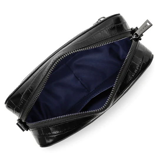 Lancaster Croco Homme Sac Bandouliere