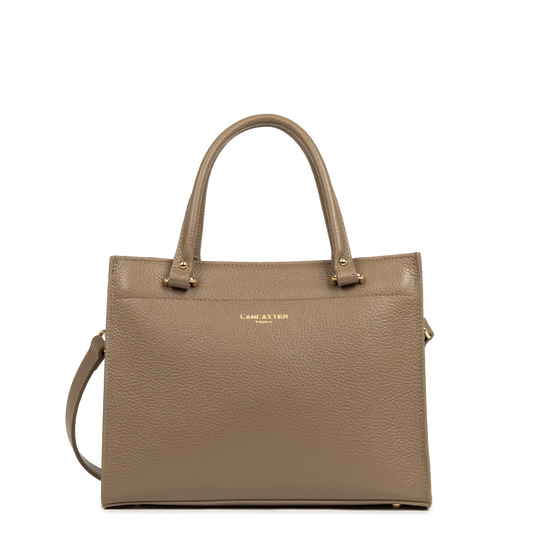 Lancaster Foulonné Double Sac à Main Zippé
