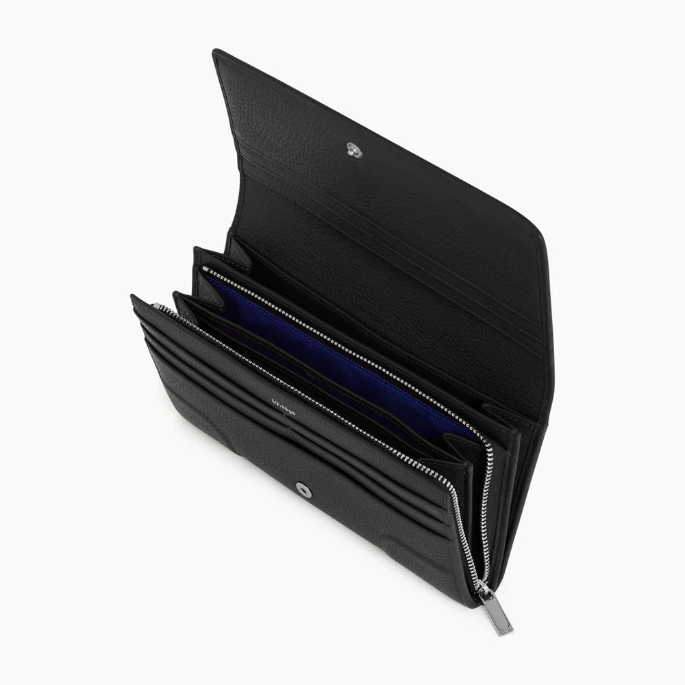 le Tanneur Romy Grand Portefeuille Zippé Cuir Grainé