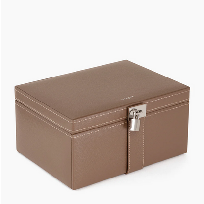 le Tanneur Tres Grande Boite a Bijoux en Cuir