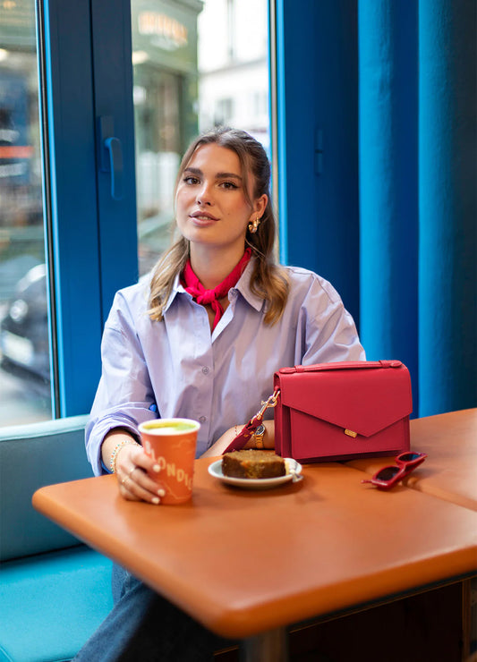 Lancaster & Zoe Sac Trotteur a Rabat Avec Fermoir