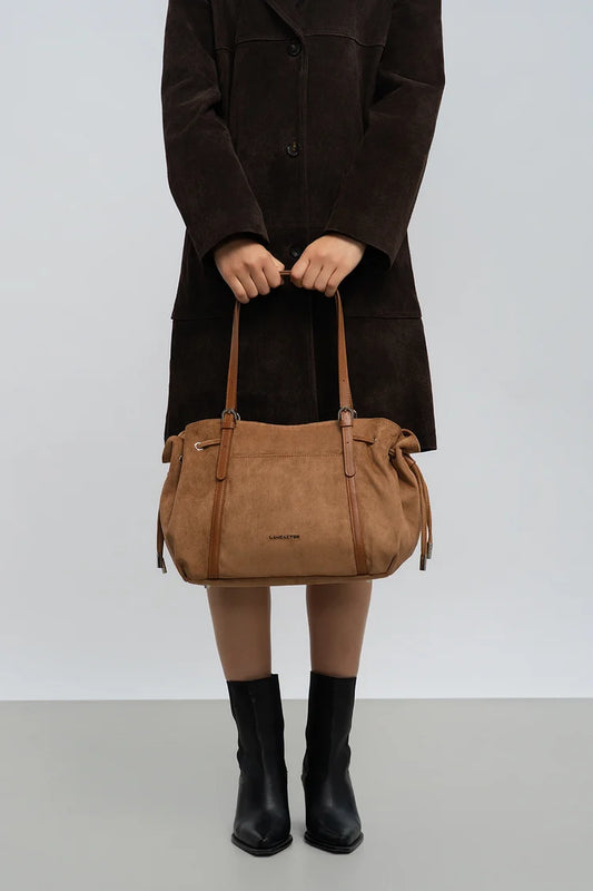 Lancaster Velvet Emma Sac Cabas Epaule Zippé L
